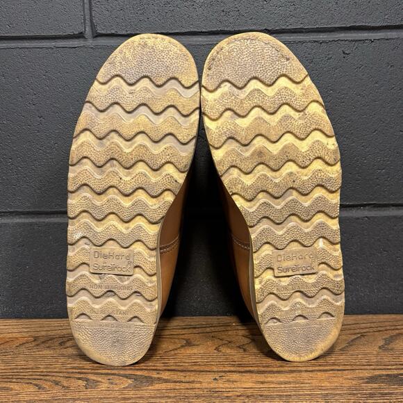 Vintage Sears Die Hard Sure Track Brown Leather Moc Toe Oxfords Men’s 12 D - Picture 8 of 8